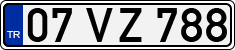 License plate of Turkey, Regular plates