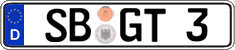 German license plate, Regular plates