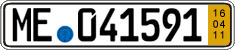 German license plate, Short-term transit plates