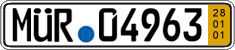 German license plate, Short-term transit plates