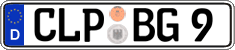 German license plate, Regular plates