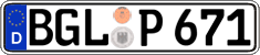 German license plate, Regular plates