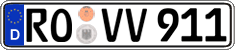 German license plate, Regular plates