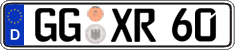 German license plate, Regular plates