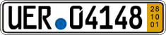 German license plate, Short-term transit plates