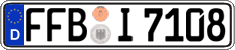 German license plate, Regular plates