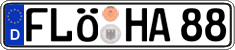 German license plate, Regular plates