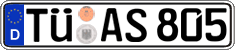 German license plate, Regular plates