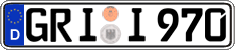 German license plate, Regular plates