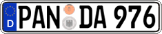 German license plate, Regular plates