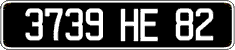 French license plate, FNI