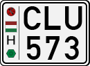 license plates of Hungary, Cars (1990)
