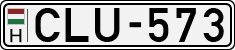 license plates of Hungary, Cars (1990)