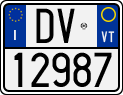 License plate of Italy, Motorcycles (1994 year series)