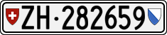 License plate of Switzerland, Cars