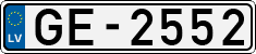 License plate of Latvia, Regular car plates