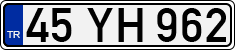 License plate of Turkey, Regular plates