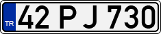 License plate of Turkey, Regular plates