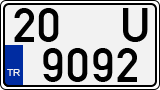 License plate of Turkey, Regular plates