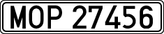 License plates of Spain, Official and military plates