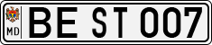 License plate of Moldova, Cars (1992)