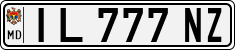 License plate of Moldova, Trailers (1992)