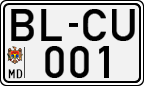 License plate of Moldova, Cars (1992)