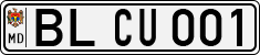 License plate of Moldova, Cars (1992)