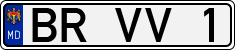 License plate of Moldova, Cars (1992)