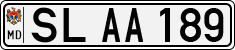 License plate of Moldova, Cars (1992)