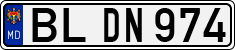 License plate of Moldova, Cars (1992)