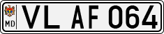 License plate of Moldova, Cars (1992)