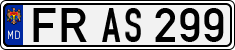 License plate of Moldova, Cars (1992)
