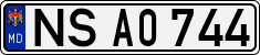 License plate of Moldova, Cars (1992)