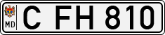 License plate of Moldova, Cars (1992)