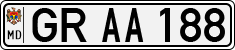 License plate of Moldova, Cars (1992)