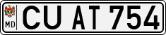 License plate of Moldova, Cars (1992)