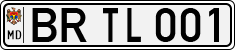 License plate of Moldova, Cars (1992)