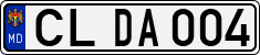 License plate of Moldova, Cars (1992)