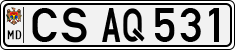 License plate of Moldova, Cars (1992)
