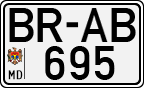 License plate of Moldova, Trailers (1992)