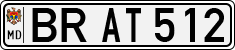 License plate of Moldova, Cars (1992)