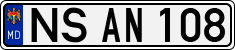 License plate of Moldova, Cars (1992)
