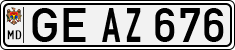 License plate of Moldova, Cars (1992)