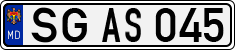 License plate of Moldova, Cars (1992)