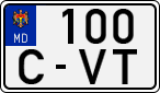 License plate of Moldova, Motorcycles (1992)