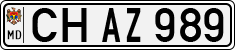 License plate of Moldova, Cars (1992)