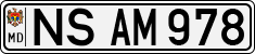 License plate of Moldova, Cars (1992)
