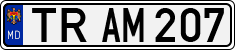 License plate of Moldova, Cars (1992)