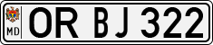 License plate of Moldova, Cars (1992)